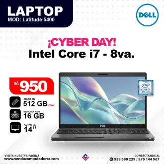 Laptop DELL core i7 - 8va 5400