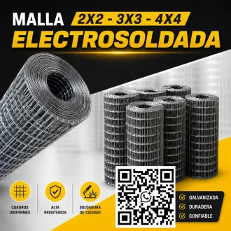 Malla Electrosoldada para Sostenimiento Minero - 4 X 4