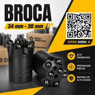 Broca Cónica 34 mm y 36 mm para Minería - Boart