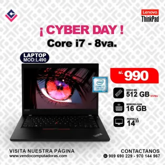 Laptop Lenovo Thinkpad Inetl Core i7 - 8va