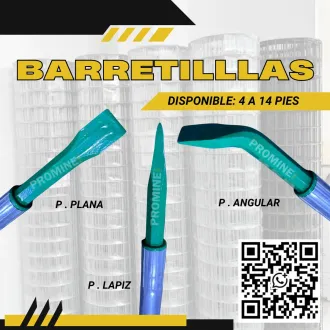 Barretillas de Aluminio Plana Angular y Lápiz