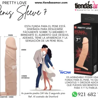 Funda para pene Pretty Love Penis Sleeve 7 juguetes lubrican