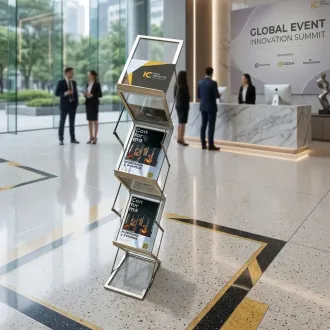 PORTA BROCHURE Z ACRÍLICO PARA FERIAS OFICINAS Y EVENTOS CO