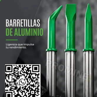 BARRETILLAS DE ALUMINIO LIVIANAS PARA TRABAJOS MINEROS