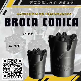 Brocas Cónicas - Alta Productividad - Perfora Más Metros 