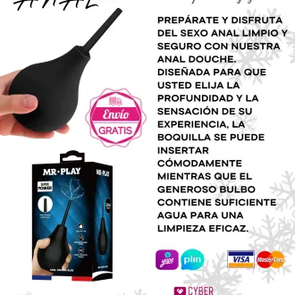 DUCHA ANAL PARA NO TENER INCOMODIDAD PARA EL SEXO ANAL .