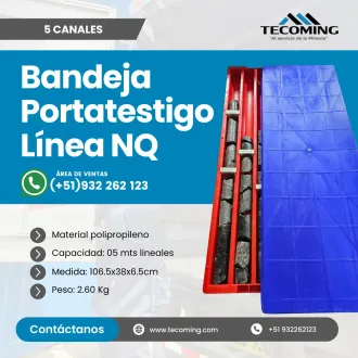 BANDEJAS PORTA TESTIGOS - NQ RESGUARDO DE TESTIGOS MINEROS