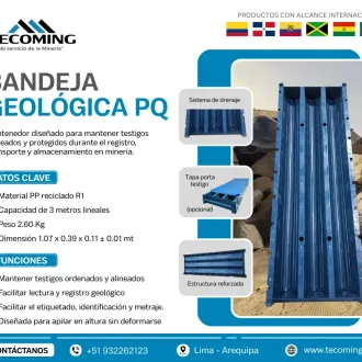 BANDEJAS GEOLÓGICAS - PQ ORGANIZACIÓN DE MUESTRAS MINERAS