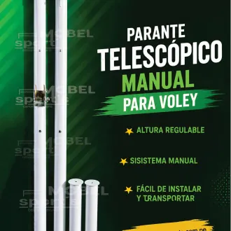 POSTE DE VOLEY MECANICO MAUAL RECREATIVO MOBEL SPORT