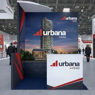 Stand Publicitario Exhibición para Ferias Eventos y Promoci