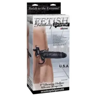 PROTESIS VIBRADOR FETISH FANTASY EXTREMO 9 NEGRO