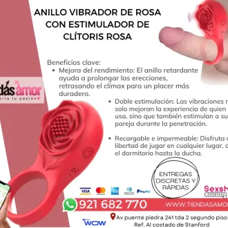 Rose Cock Ring Controlado por APP juguetes lubricantes poten