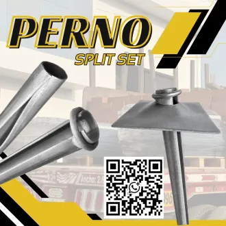 Perno Split Set Fortificación de Roca en Minería