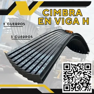 Cimbra en Viga H Fortificación de Minas Geomecanica