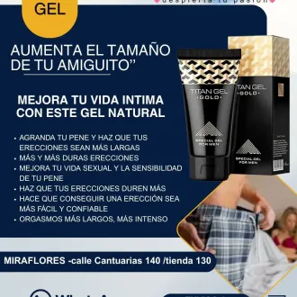 Titán Gel Gold TIENDAS AMOR MIRAFLORES SEXSHOP 958300709