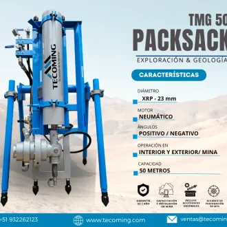 PACKSACK TMG 50 VERSATILIDAD PARA EXPLORACIÓN MINERA
