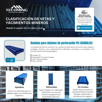 BANDEJAS DE NÚCLEOS PQ CONSERVACIÓN ÓPTIMA DE TESTIGOS