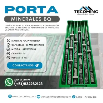 PORTA MINERAL BQ RESGUARDO EFICIENTE DE MUESTRAS