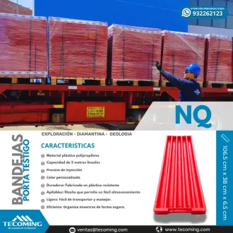 BANDEJAS PORTA TESTIGO NQ CLASIFICACIÓN EFICIENTE DE MUEST