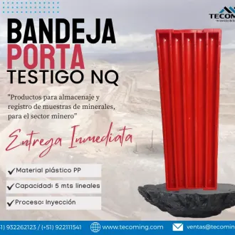 BANDEJAS PORTA TESTIGO NQ CONSERVACIÓN EFICIENTE DE MUESTRAS