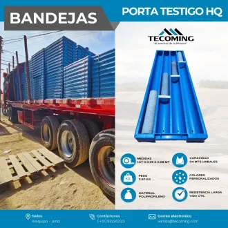 BANDEJAS PORTA TESTIGO - HQ ORGANIZACIÓN DE TESTIGOS GEÓLOGO