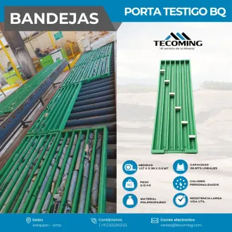 BANDEJAS PORTA TESTIGO - BQ ORGANIZACIÓN DE TESTIGOS GEÓLOGO