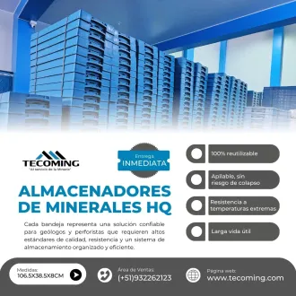ALMACENADORES DE MINERALES HQ -RESGUARDO EFICIENTE DE NÚCLEO
