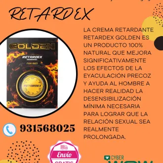 RETARDEX GOLDEN FOR MEN-MEJORA TU VIDA SEXUAL 