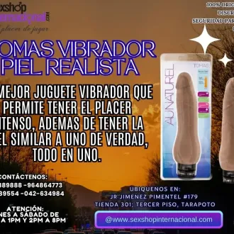 EL MEJOR JUGUETE VIBRADOR CON PIEL REALISTA EN TIENDAS EROTI