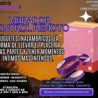 LOS VIBRADORES A CONTROL REMOTO DE LA MAS ALTA TECONOLOGIA T