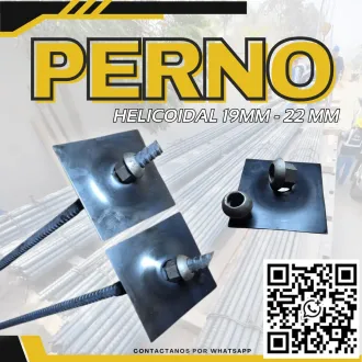 Pernos Helicoidales Sistemas de Anclaje 19mm