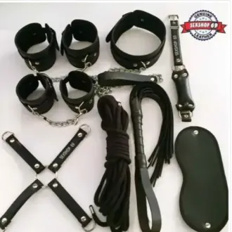KIT COMPLETO SADO BONDAGE NEGRO