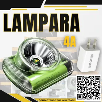 Lámpara Minera 4A Iluminación Potente - Operacion Subterra