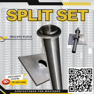 Split Set para Fortificación Minera Anclaje