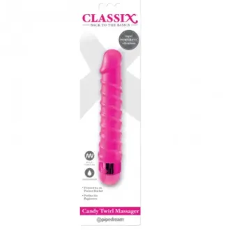 VIBRADOR CLASSIX CANDY TWIRL ROSA
