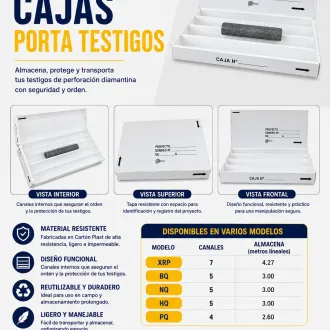 Cajas Porta Testigo De Cartón Plast Resistentes