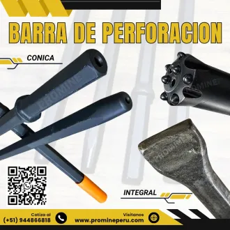 Barra de Perforación para Exploración y Desarrollo en Minerí