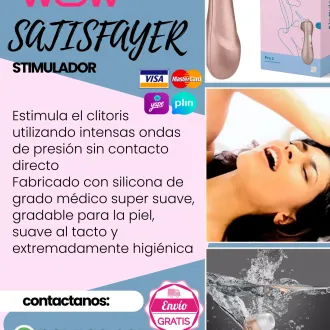 SATISFAYER SUCCIONADOR DE CLICTORIS - SEXSHOP LIMA