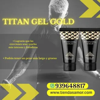 Titan Gel Gold Original Crema de Masaje Natural para Hombre