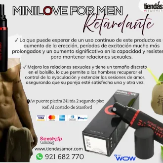 Spray retardante minilove hombre mejorar su rendimiento 
