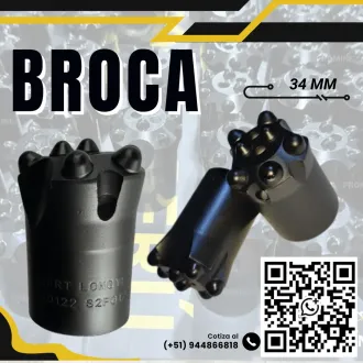 Broca Cónica de Carburo para Perforación en Minería Subterrá
