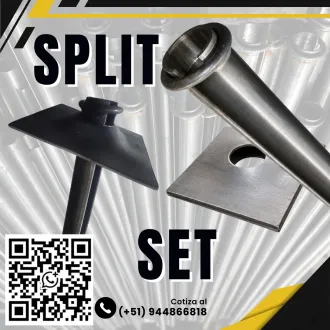 Perno Split Set 4 pies - Fortificación Minera