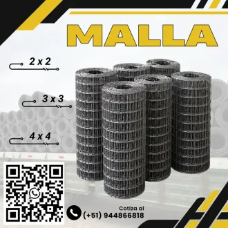 Malla Electrosoldada para Sostenimiento - 3 x 3