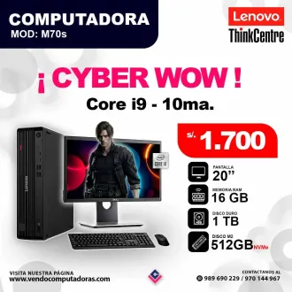 PC Lenovo Thinkcentre core i9 - 10ma - M70s