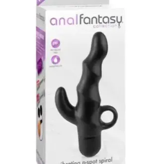 VIBRADOR PROSTATICO-SPOT ESPIRAL NEGRO