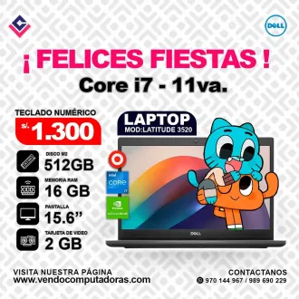 Laptop DELL Intel core i7 11va.