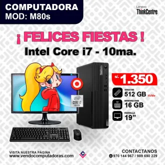 Computadora Lenovo Thinkcentre Intel core i7 - 10ma.