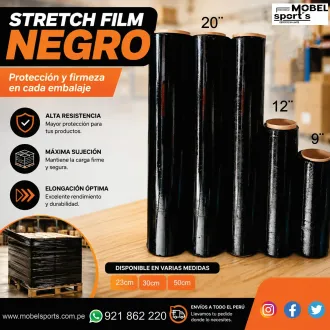 PLASTICO PARA EMBALAR NEGRO MOBEL SPORTS