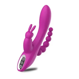 Vibrador Conejo Rabbit 3 en 1 TIENDAS AMOR MIRAFLORES 