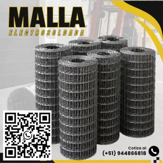Malla Electrosoldada Acero Cocada 4 x 4